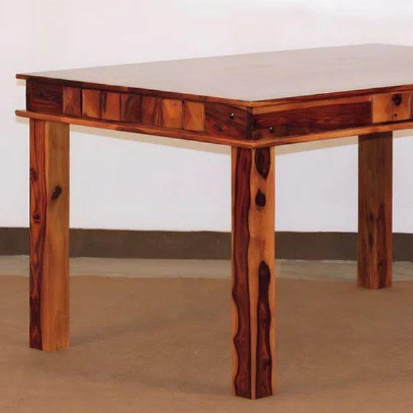 Diamond Solid Wood Dining Set Six Seater