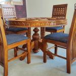 Teak Wooden Dining Table Set